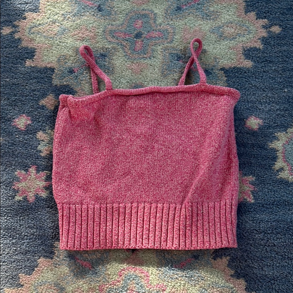Girls Pink Knit Top